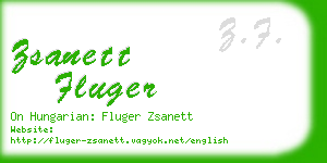 zsanett fluger business card